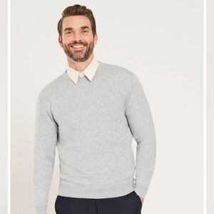 Men's ICO Gray Crewneck Sweater small